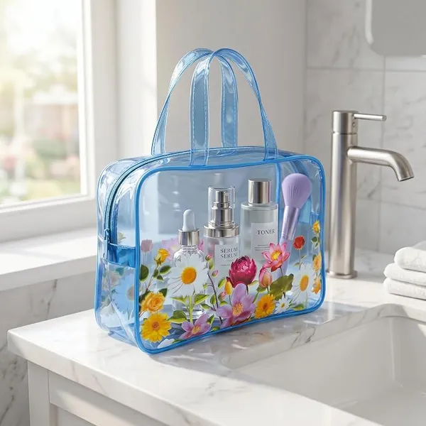 Blue_Transparent_Floral_Print_Cosmetic_Bag_for_Women