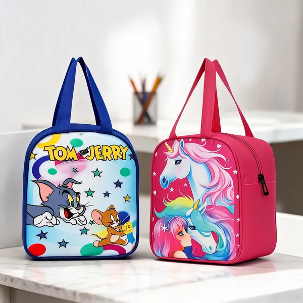 Blue_And_Pink_Cartoon_Print_Kids_Bag_Combo