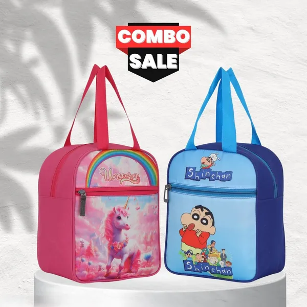 Pink_And_Blue_Printed_Lunch_Bag_Set_For_Kids