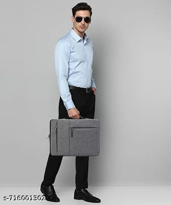 Grey_Canvas_Laptop_Sleeve_Bag_for_Men_And_Women
