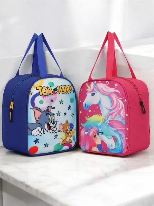 Blue_And_Pink_Cartoon_Print_Kids_Bags_Combo
