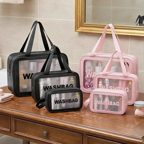 Black_And_Pink_Pvc_Transparent_Wash_Bag_Set_For_Travel_Pack_Of_6