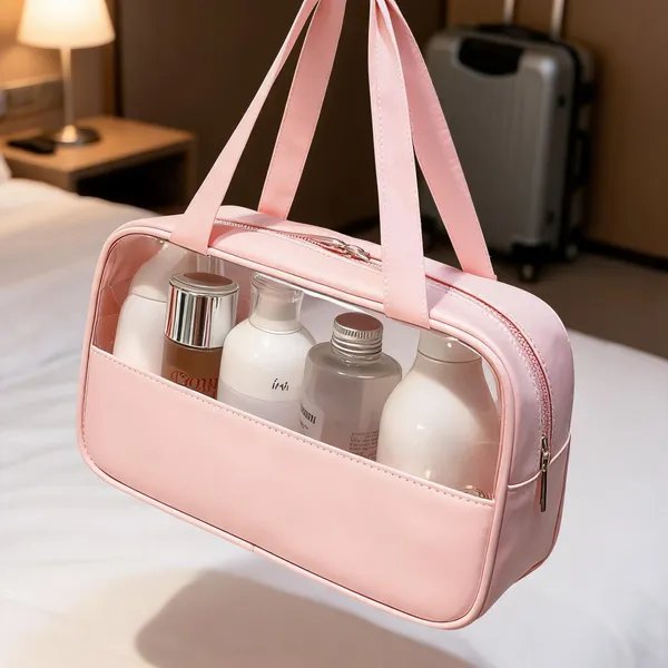 Pink_Pvc_Transparent_Toiletry_Bag_For_Women