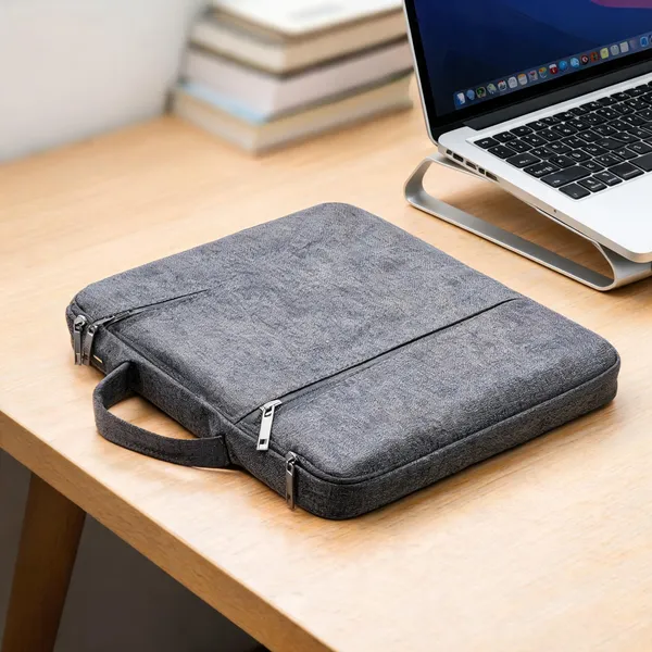 Grey_Canvas_Laptop_Sleeve_Bag_For_Men_And_Women