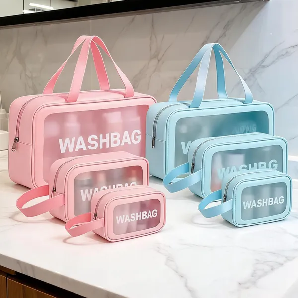 Pink_And_Blue_Pvc_Travel_Wash_Bag_Set_For_Unisex_Pack_Of_6