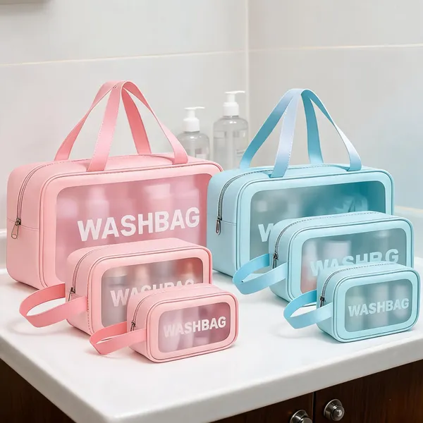 Pink_And_Blue_Pvc_Travel_Wash_Bag_Set_For_Unisex_Pack_Of_6