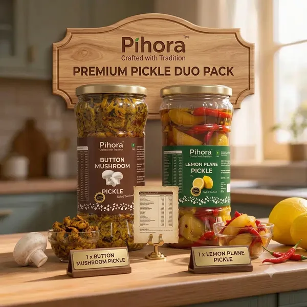Pihora_Button_Mushroom_And_Lemon_Plain_Pickle_Combo