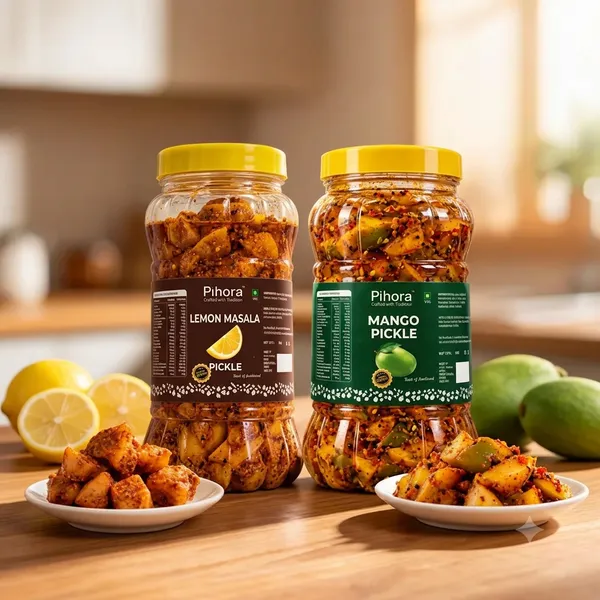 Pihora_Lemon_Masala_And_Raw_Mango_Pickle_Combo