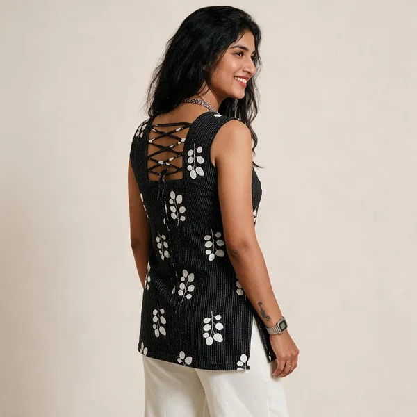 Marius_Women_Printed_Straight_Kurta_(Black)