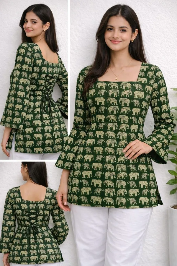 Marius_Women_Printed_Tunic_Kurta_(Green)