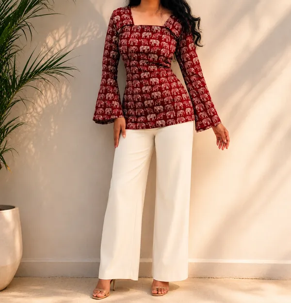 Eliie_Women_Printed_Tunic_Kurta_(Brown)