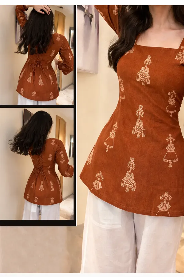 Eliie_Women_Printed_Tunic_Kurta_(Brown)