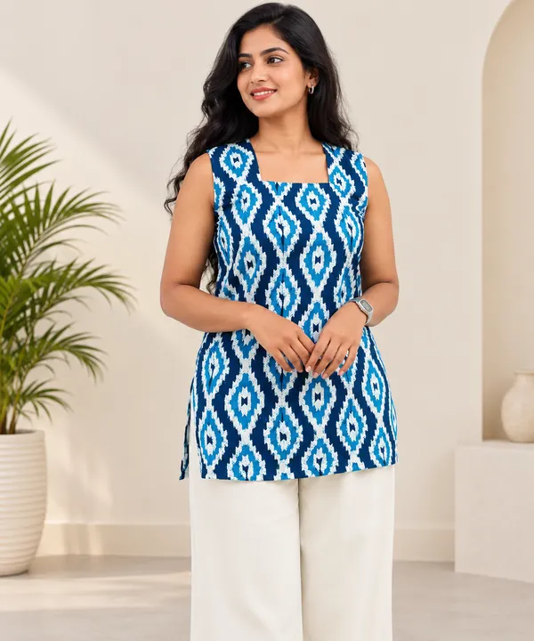 Eliie_Women_Printed_Tunic_Kurta_(Blue)