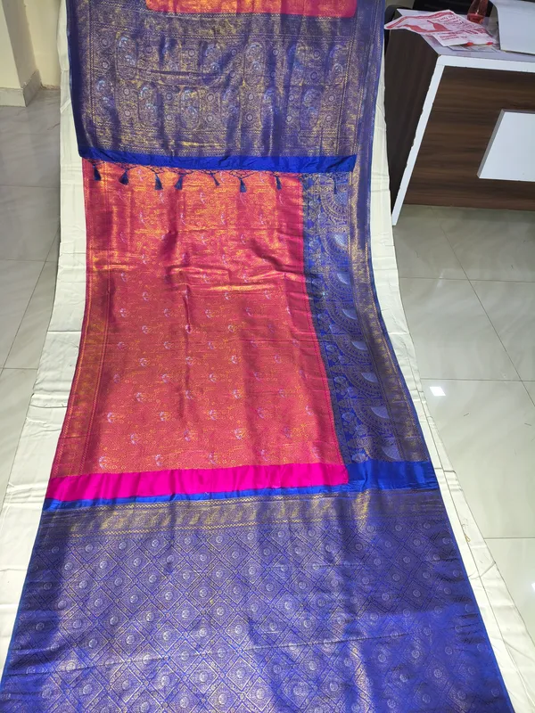Blue_Katan_Silk_Saree_For_Women
