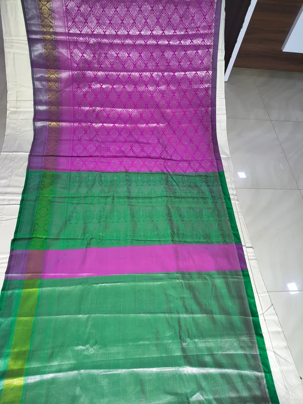 Purple__And_Green_Yamavar_Silk_Saree_For_Women