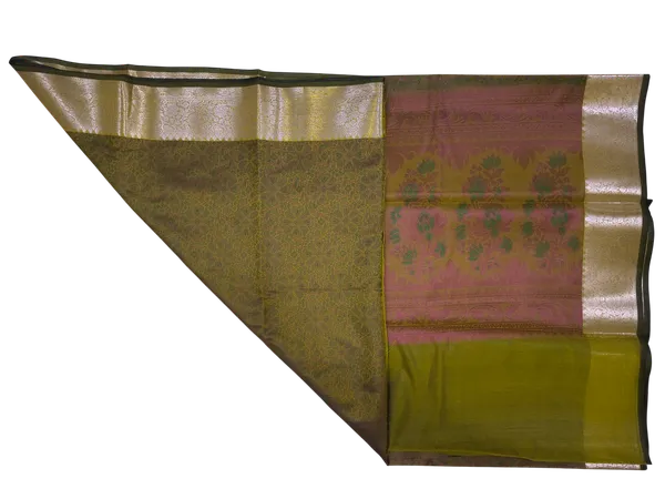 Banarasi_Woven_Tanchoi_Silk_Booti_Saree_with_Silver_Zari_Border_and_Pallu