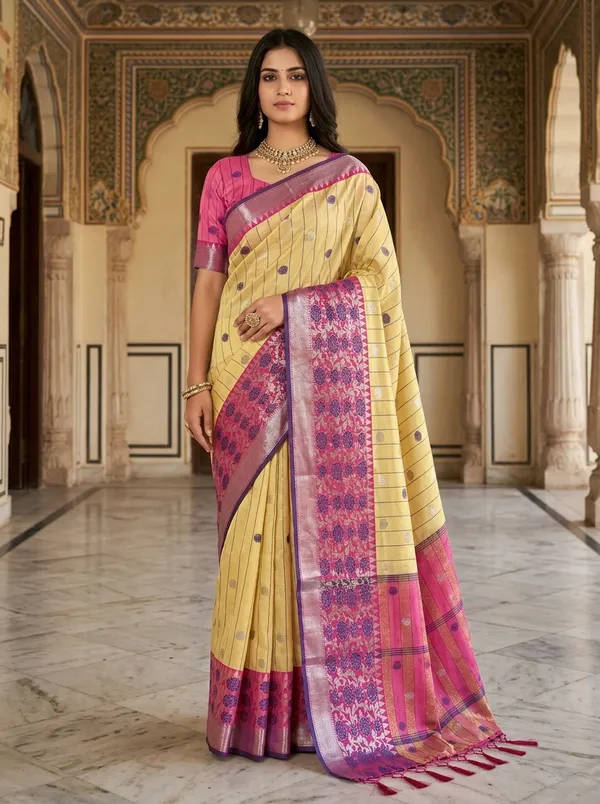 Banarasi_Woven_Pink_Tissue_Silk_Saree_For_Women
