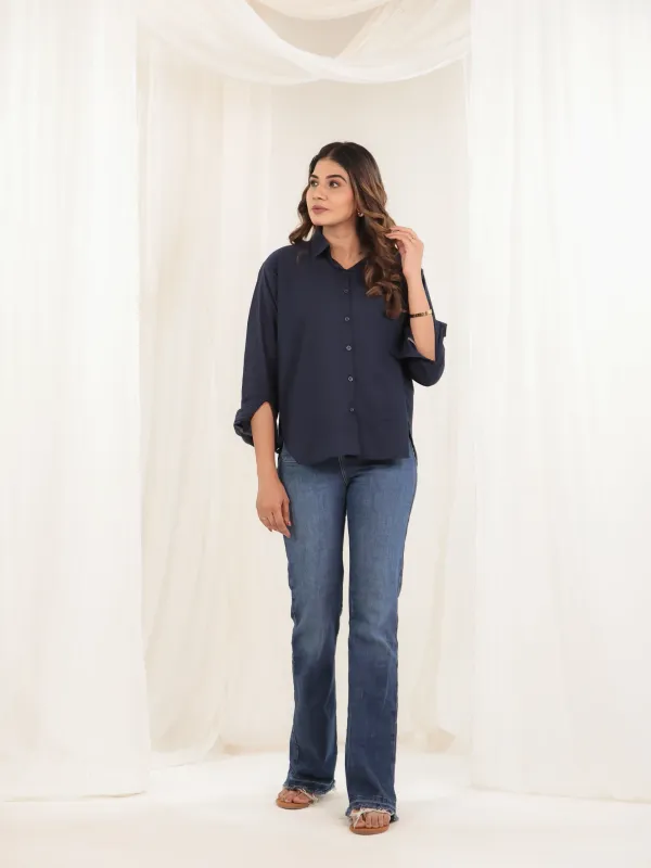 Deep_Navy_Cotton_Relaxed_Fit_Solid_Shirt_For_Women