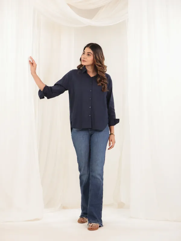 Deep_Navy_Cotton_Relaxed_Fit_Solid_Shirt_For_Women