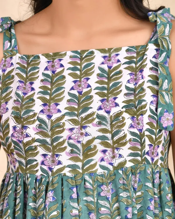 Green_Lavender_Cotton_Tiered_Block_Print_Midi_Dress_For_Women