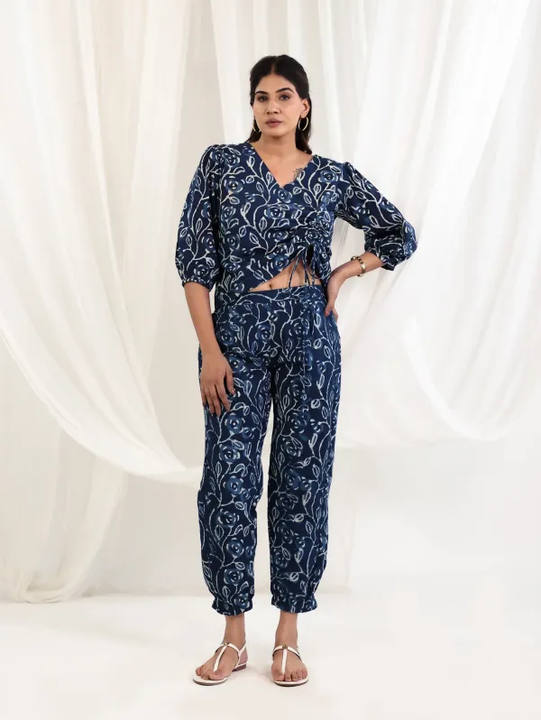 Indigo_Cotton_Handblock_Paisley_Print_Co_Ord_Set_For_Women