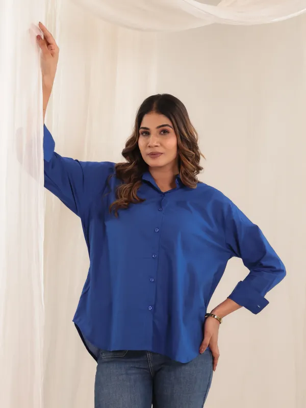 Royal_Blue_Cotton_Relaxed_Fit_Solid_Shirt_For_Women