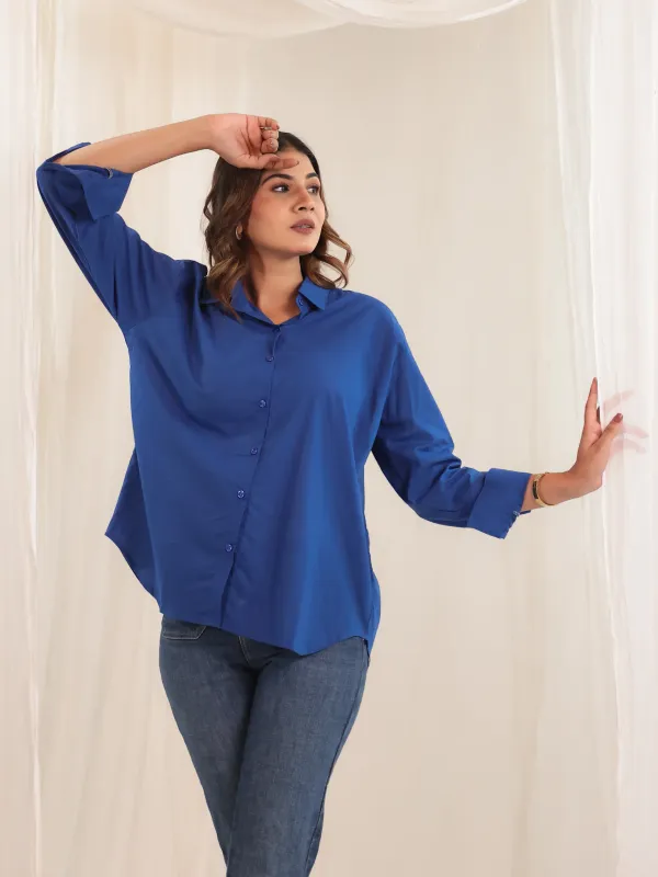 Royal_Blue_Cotton_Relaxed_Fit_Solid_Shirt_For_Women