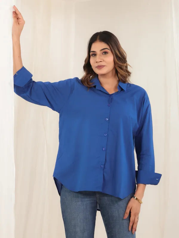 Royal_Blue_Cotton_Relaxed_Fit_Solid_Shirt_For_Women