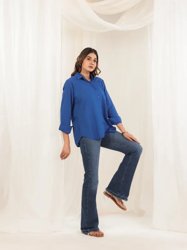 Royal_Blue_Cotton_Relaxed_Fit_Solid_Shirt_For_Women