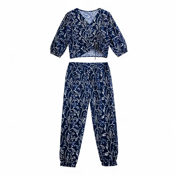 Indigo_Cotton_Handblock_Paisley_Print_Co_Ord_Set_For_Women