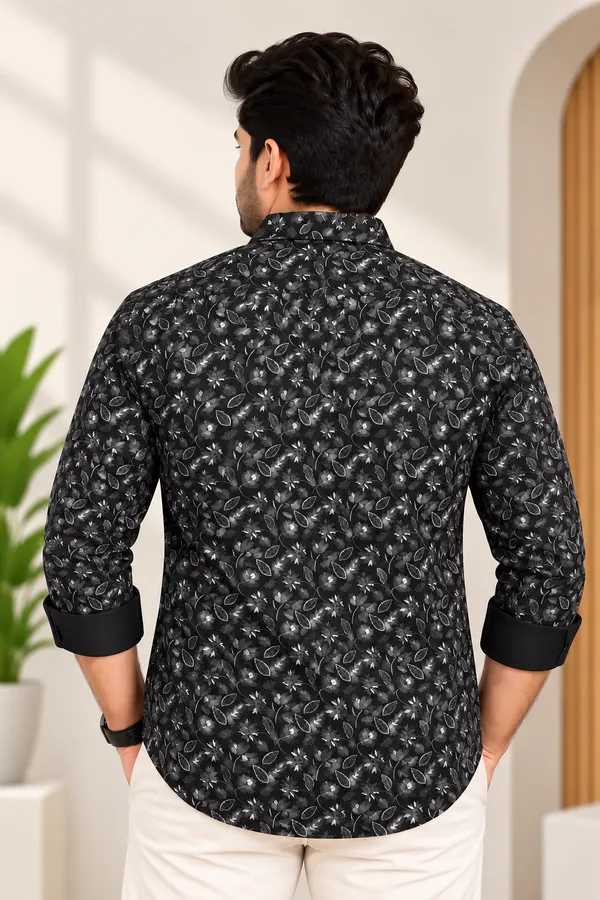 Black_Printed_Casual_Shirt_For_Men