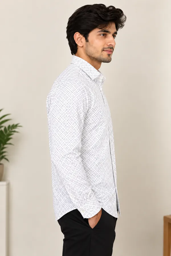 White_Geometric_Print_Full_Sleeve_Shirt_For_Men