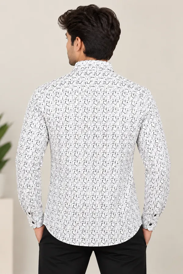 White_Printed_Full_Sleeve_Shirt_For_Men