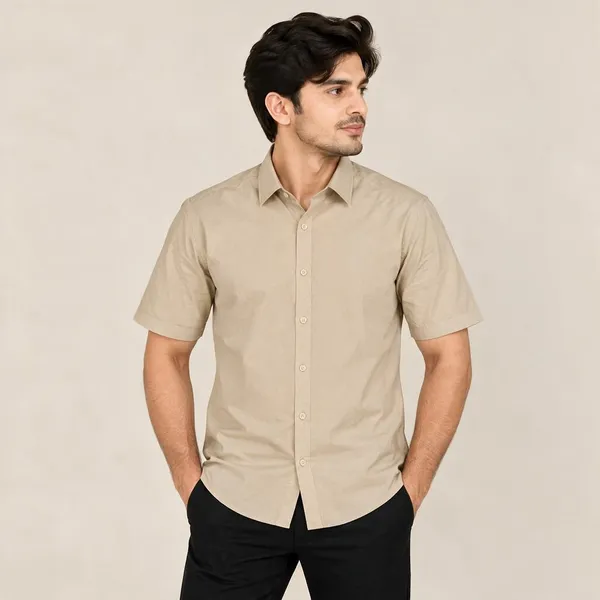 Beige_Casual_Shirt_For_Men