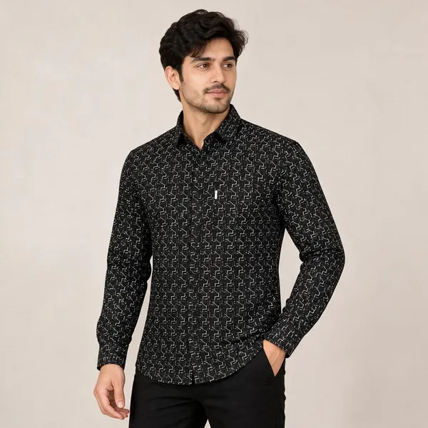 Black_Printed_Regular_Fit_Shirt_For_Men