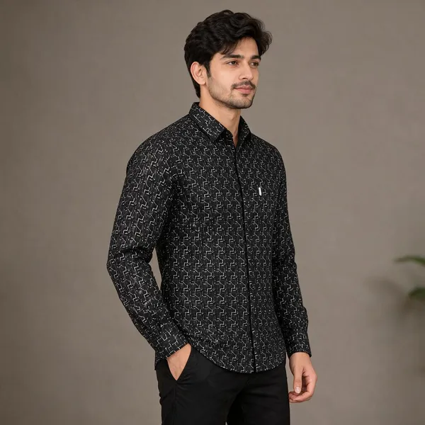 Black_Printed_Regular_Fit_Shirt_For_Men