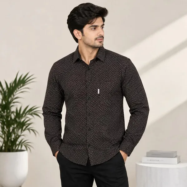 Black_Printed_Full_Sleeve_Shirt_For_Men
