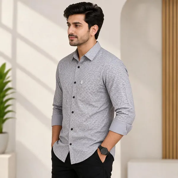 Grey_Patterned_Full_Sleeve_Shirt_For_Men