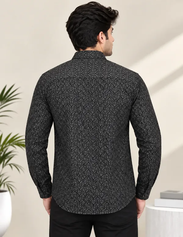 Black_Printed_Casual_Shirt_For_Men