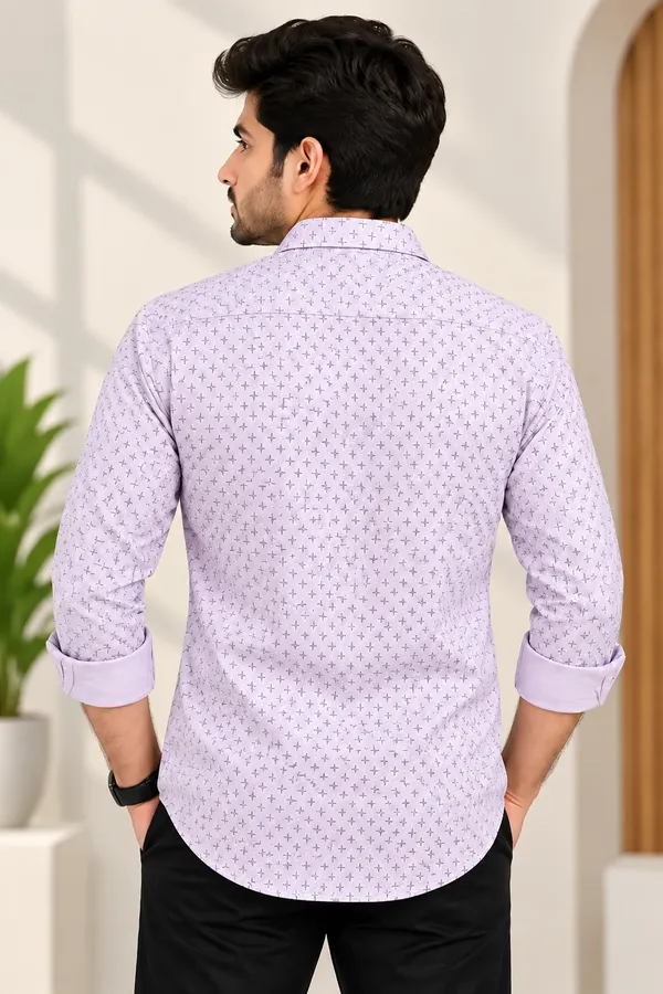 Light_Purple_Printed_Casual_Shirt_For_Men