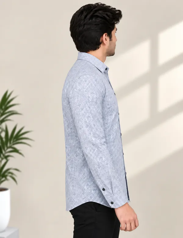 Light_Grey_Printed_Regular_Fit_Shirt_For_Men