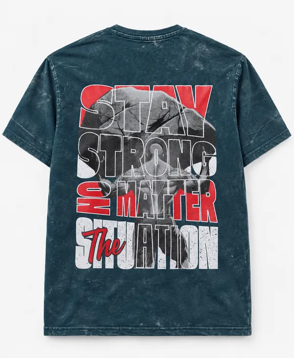 Dark_Green_Cotton_Acid_Wash_Drop_Shoulder_Graphic_T_Shirt_For_Men