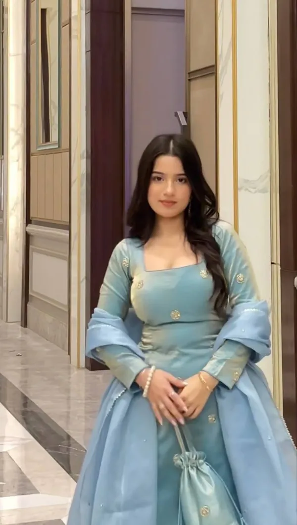 Sky_Blue_Designer_Fandy_Silk_Plazo_Set_With_Sequins_Work_And_Dupatta