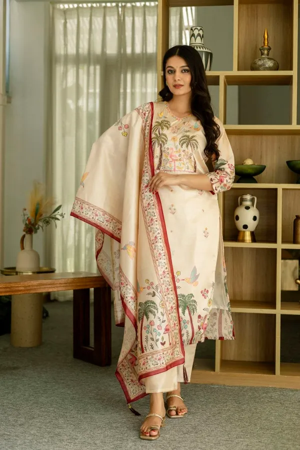 Graceful_Viscose_Assam_Silk_Kurta_Set_With_Embroidered_Beads_Work