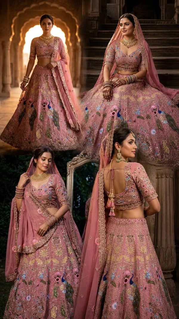Pink_Sequins_Faux_Georgette_Embroidered_Lehenga_Set