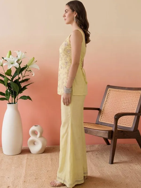Lemon_Embroidered_Georgette_Kurta_Pant_Set_With_Dupatta_Stitched