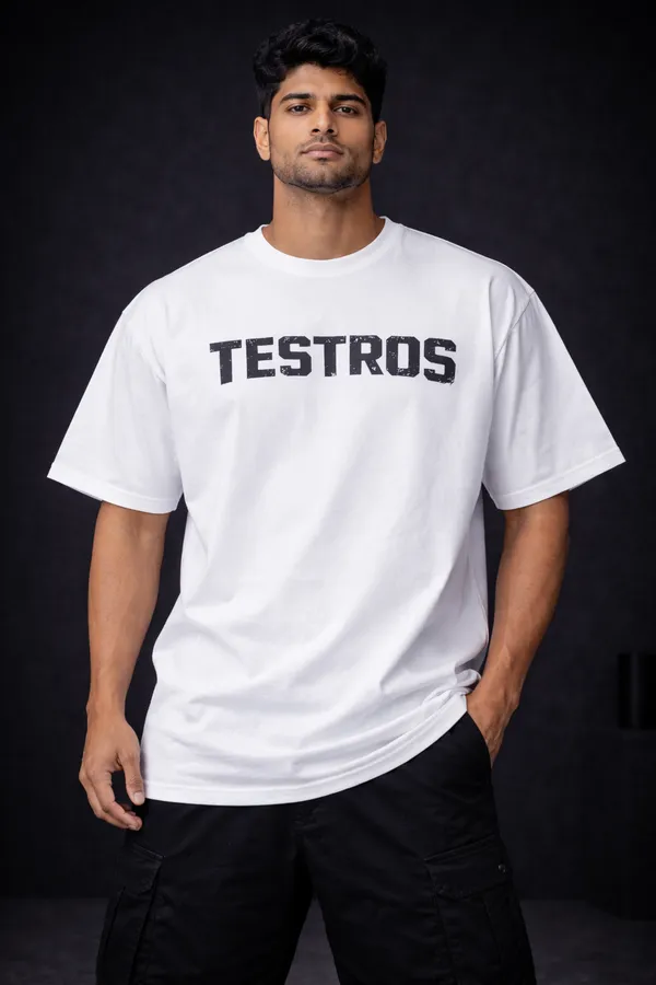 White_Graphic_Print_Oversized_Fit_T-Shirt_For_Men