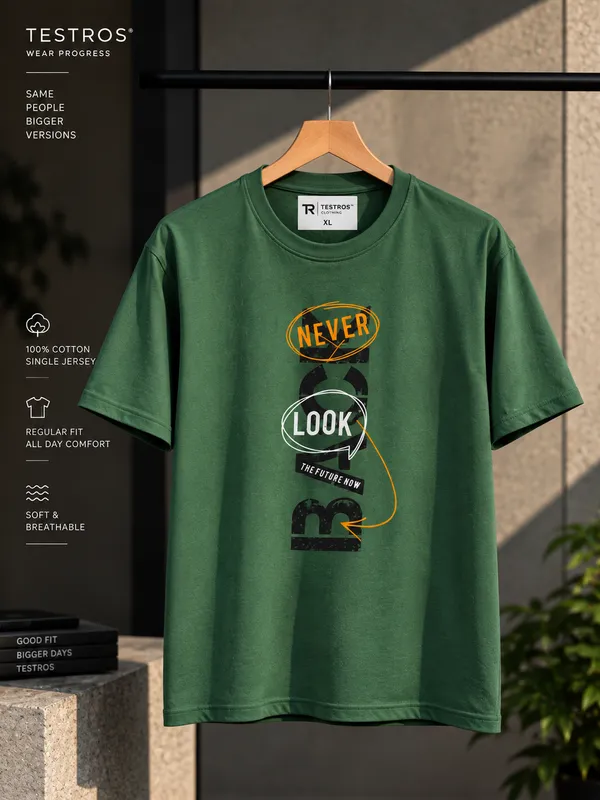 Forest_Green_Cotton_Regular_Fit_Graphic_T_Shirt_For_Men