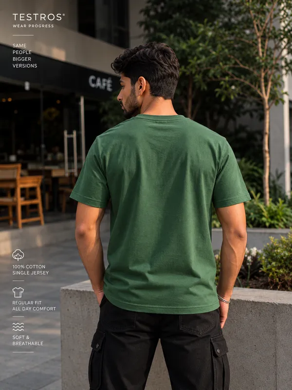 Forest_Green_Cotton_Regular_Fit_Graphic_T_Shirt_For_Men