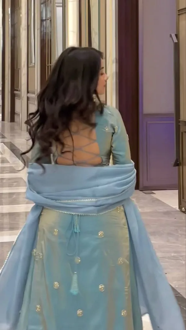 Sky_Blue_Designer_Fandy_Silk_Plazo_Set_With_Sequins_Work_And_Dupatta